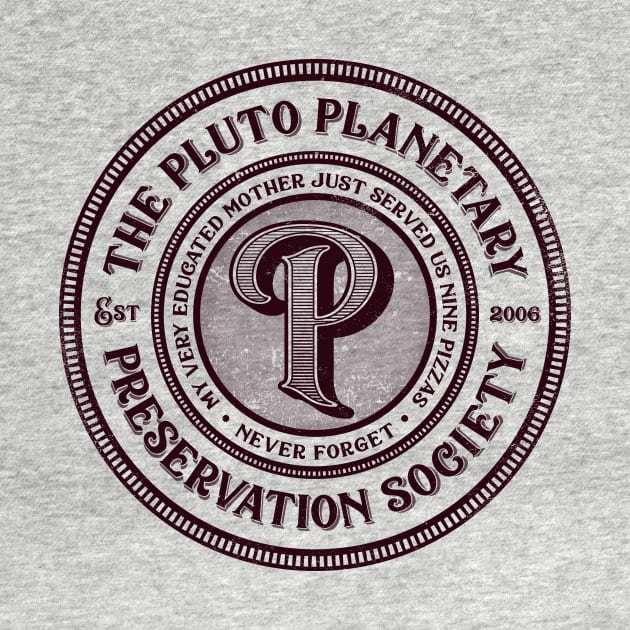 The Pluto Planetary Society by kg07_shirts